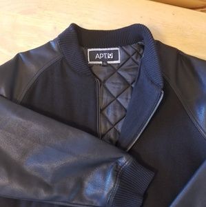 Apt 9 black bomber jacket.